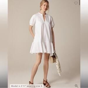 J.Crew Tall Delilah dress in cotton poplin Small-Tall